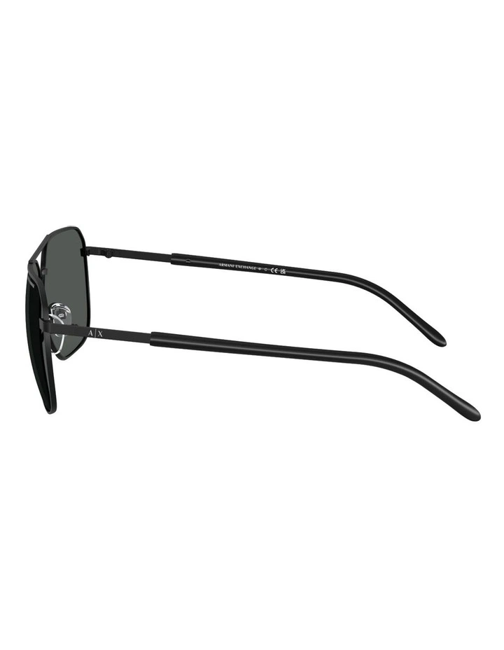 Metal Sunglasses in Black image 3