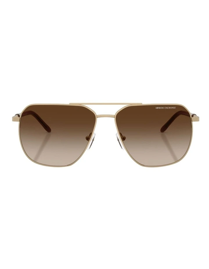 Metal Sunglasses in Gold image 2