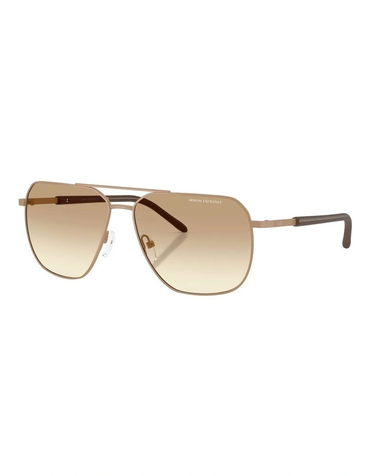 Metal Sunglasses in Beige image 1