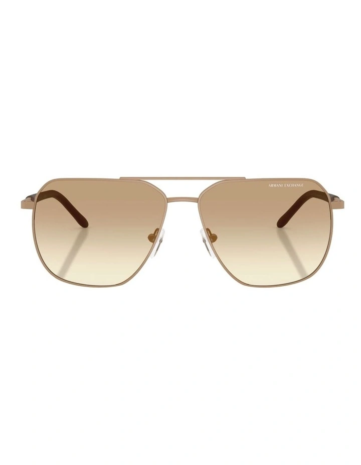 Metal Sunglasses in Beige image 2