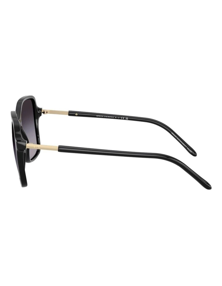 Injected Sunglasses in Black image 3