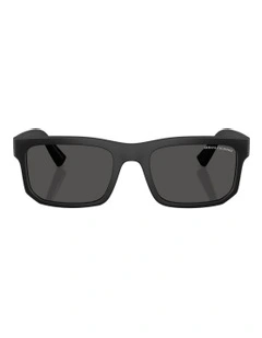 Injected Sunglasses in Black