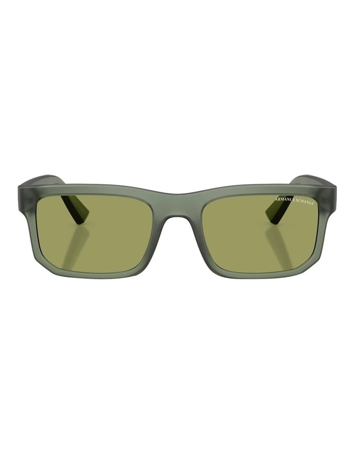 Injected Sunglasses in Green image 2