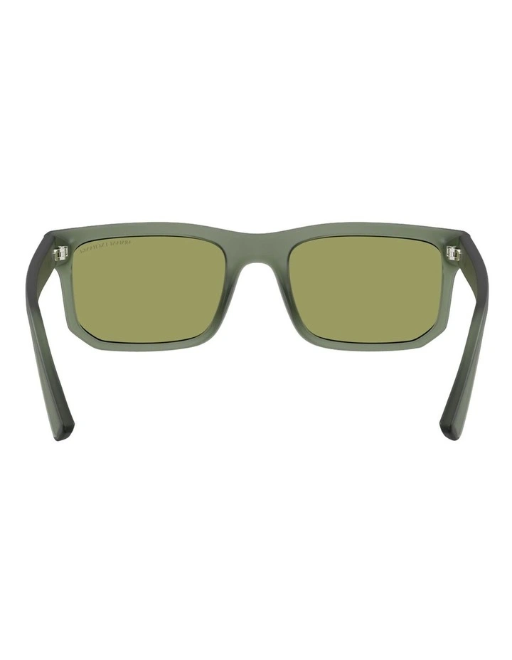 Injected Sunglasses in Green image 4