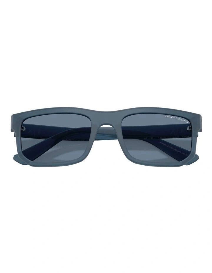 Injected Polarised Sunglasses in Blue image 5