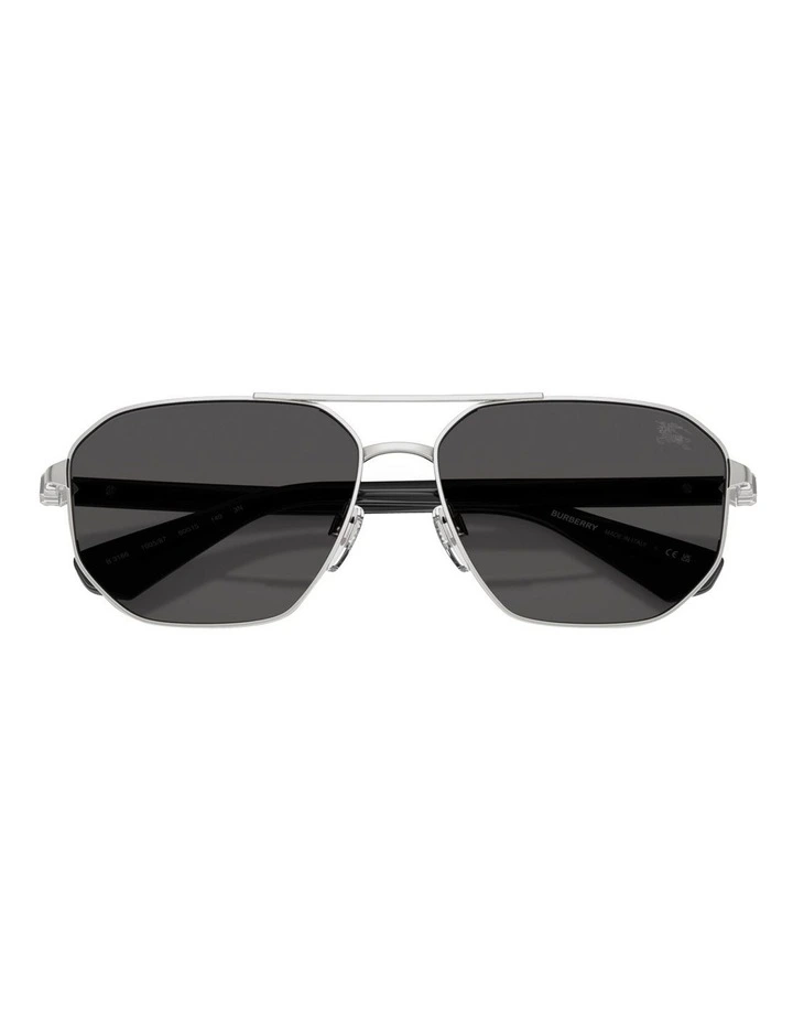 Metal Sunglasses in Silver image 4