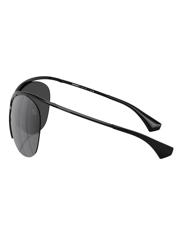 Metal Sunglasses in Black image 3