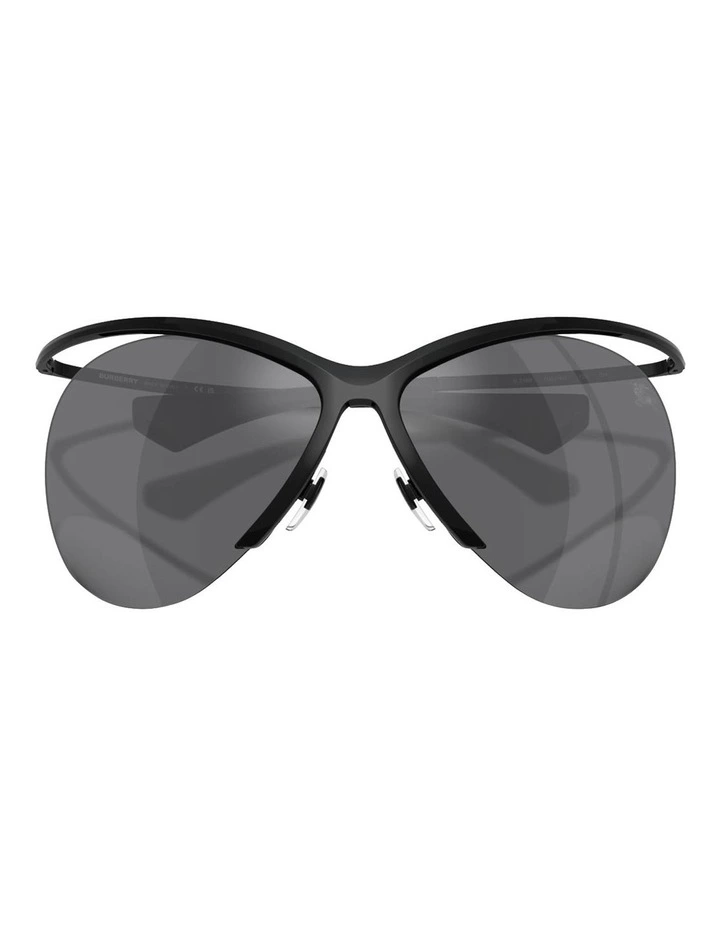 Metal Sunglasses in Black image 4