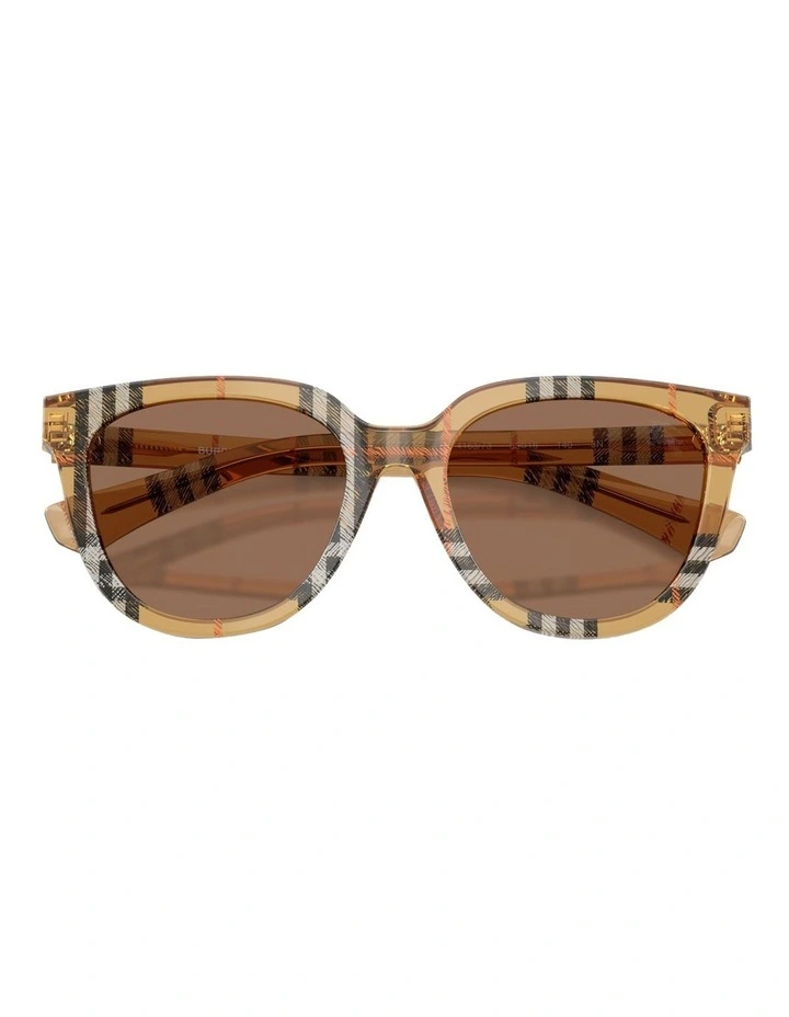 Burberry Acetate Sunglasses in Brown image 4