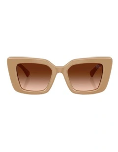 Acetate Sunglasses in Beige