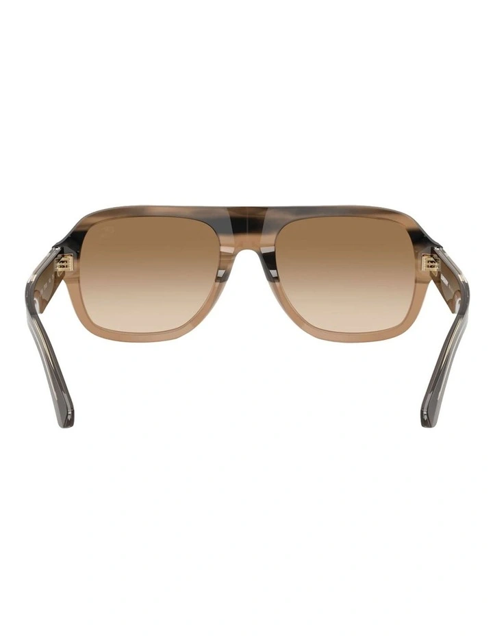 Acetate Sunglasses in Beige image 4