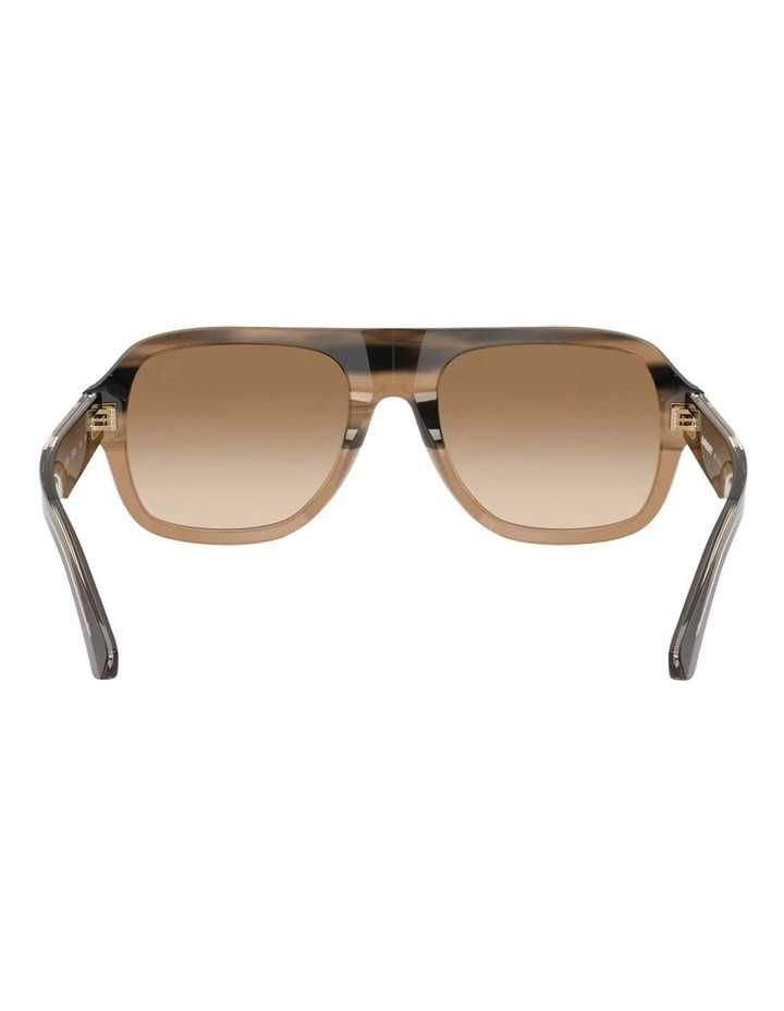Acetate Sunglasses in Beige image 4