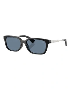 Injected Polarised Sunglasses in Black