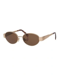 Triomphe Metal Sunglasses CL40235U in Gold