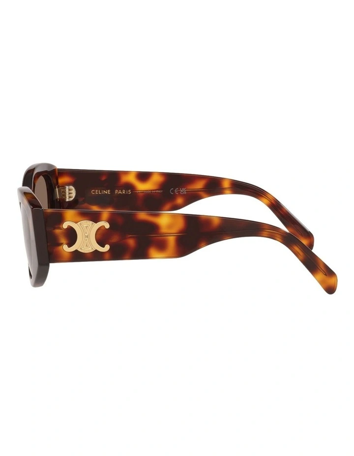 Triomphe Acetate Sunglasses CL40308U in Tortoise image 3