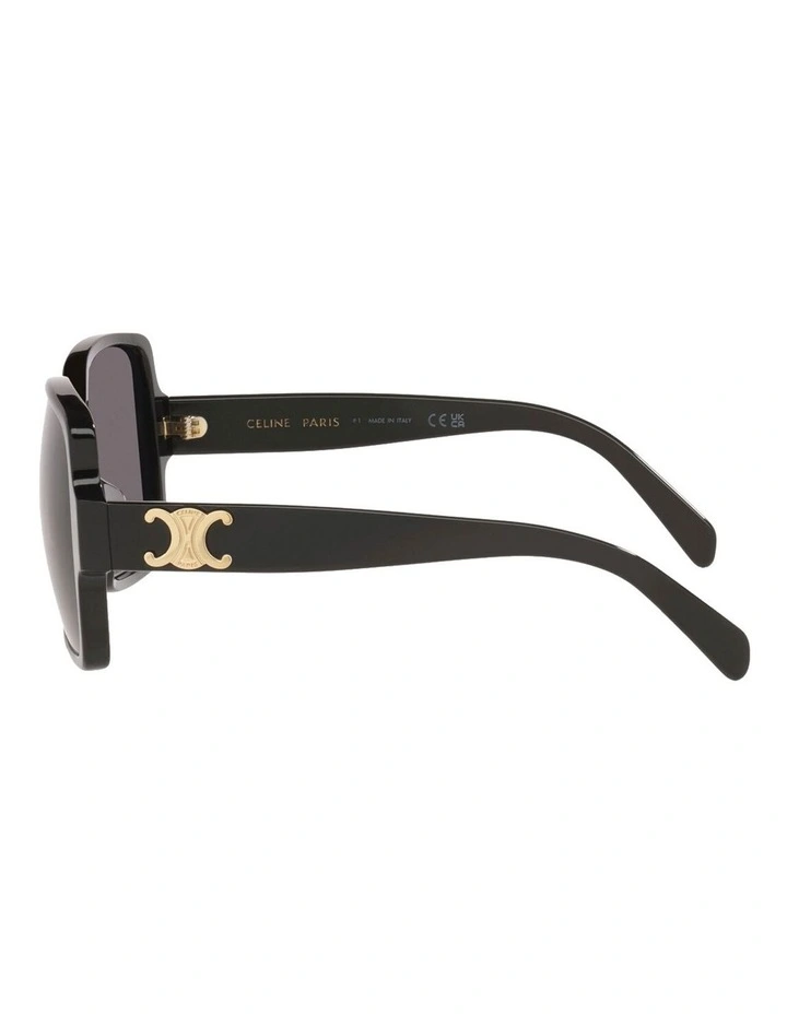 Triomphe Acetate Sunglasses CL40316U in Black image 3