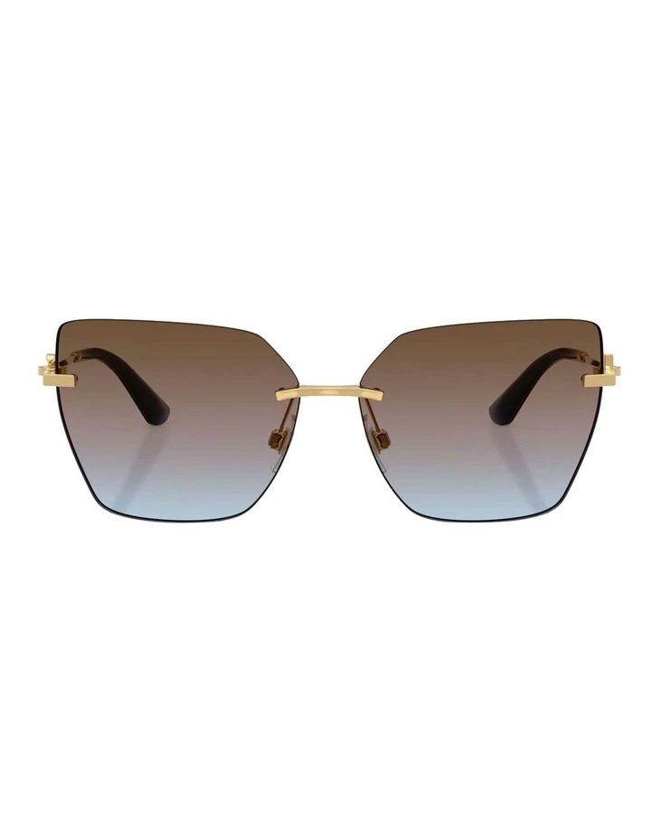 Metal Sunglasses in Gold image 1