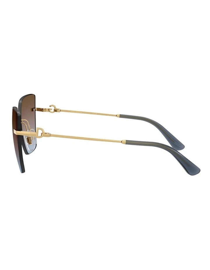 Metal Sunglasses in Gold image 2