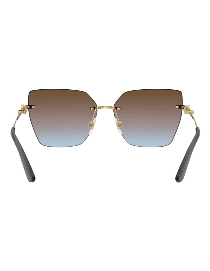 Metal Sunglasses in Gold image 3