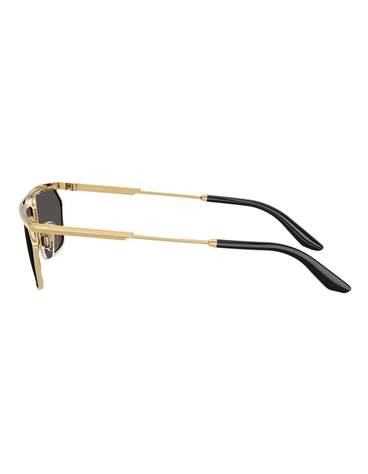 Metal Sunglasses in Gold image 3