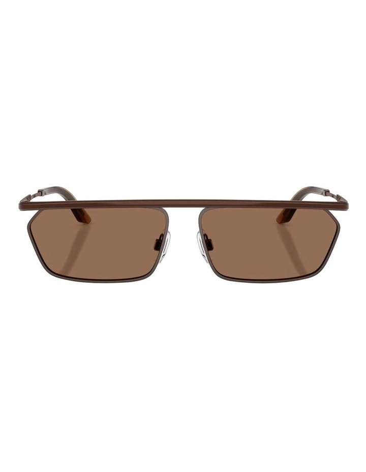 Metal Sunglasses in Brown image 2