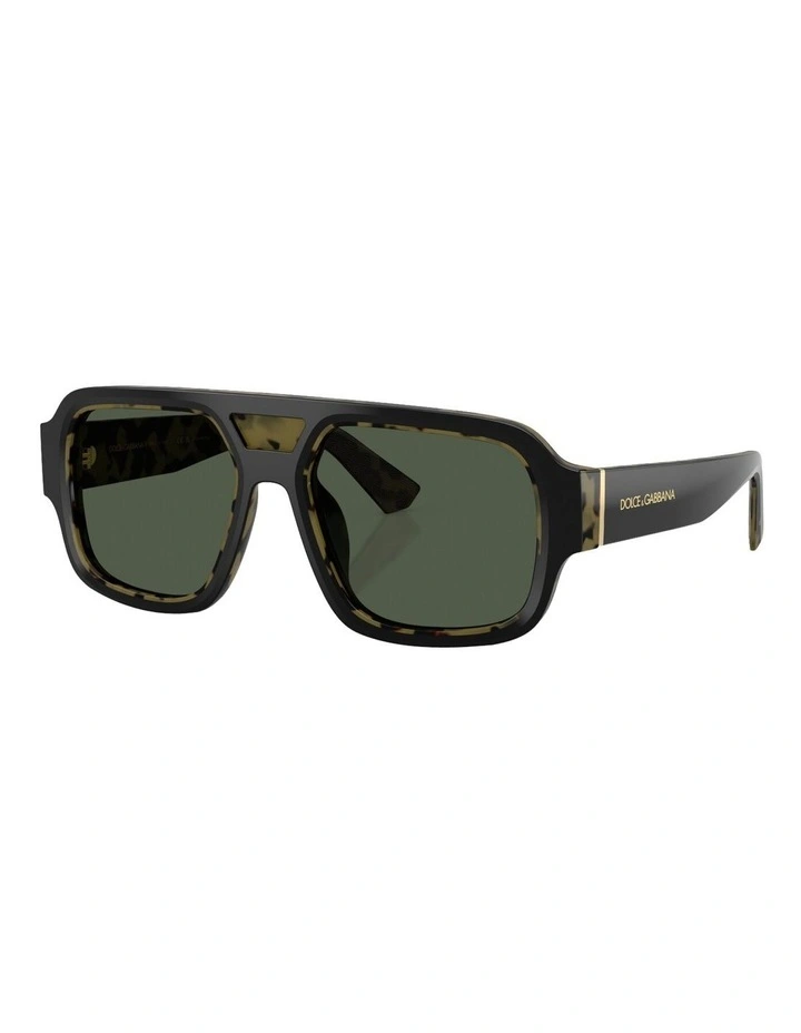 Acetate Polarised Sunglasses in Black image 1