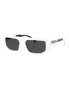 Injected Sunglasses in White