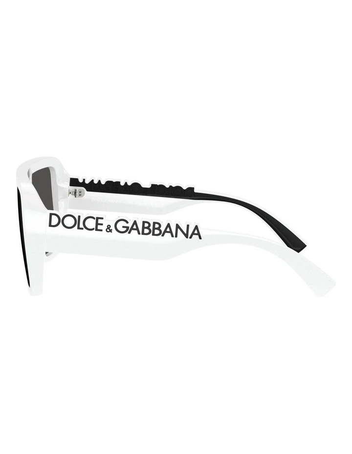 Injected Sunglasses in White image 3