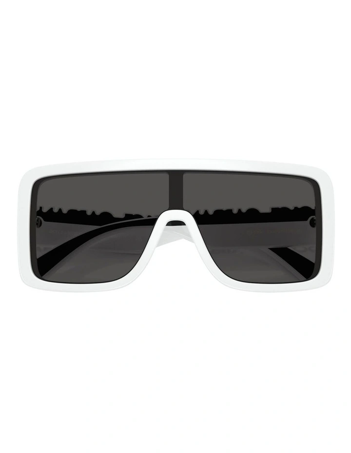 Injected Sunglasses in White image 4