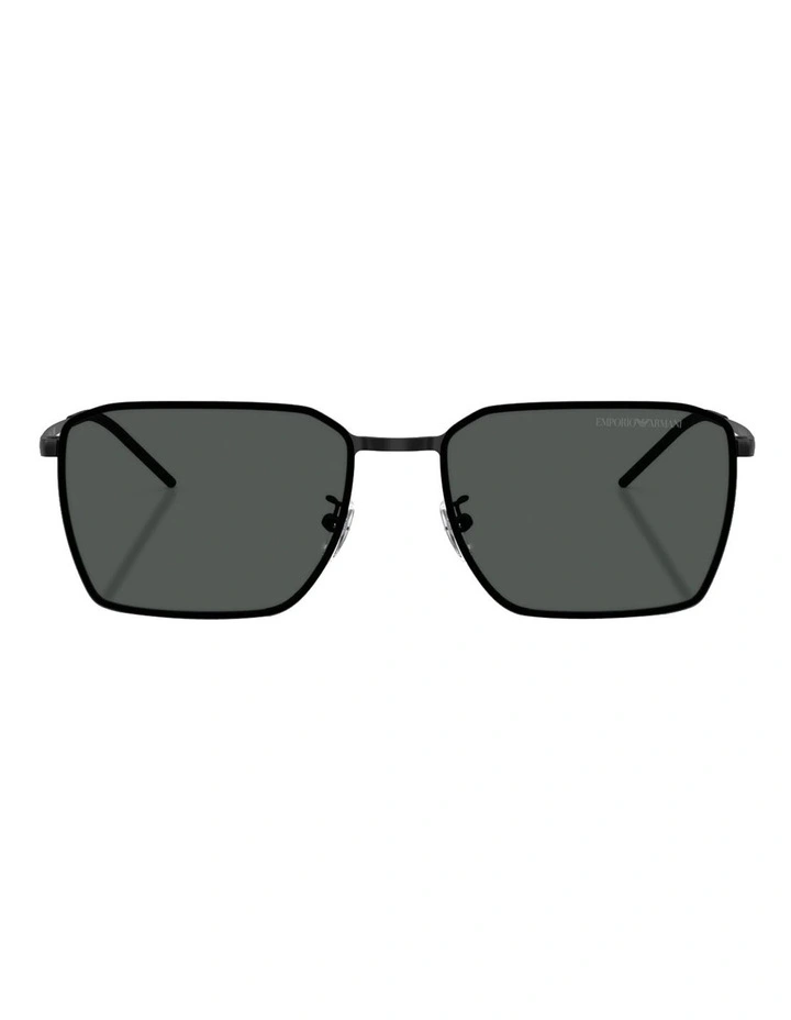 Metal Sunglasses in Black image 2