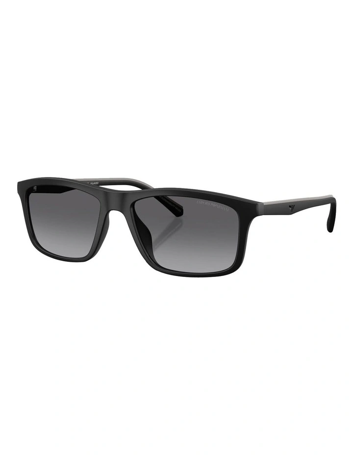 Injected Polarised Sunglasses in Black image 1