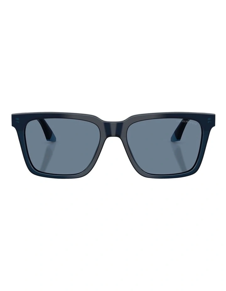 Acetate Polarised Sunglasses in Blue image 2