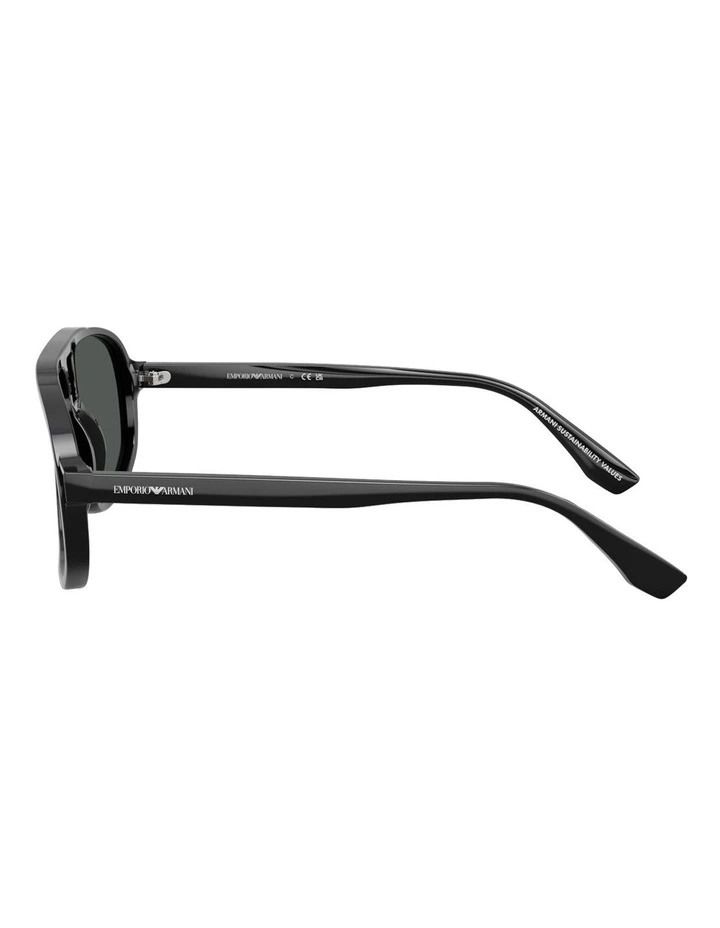Acetate Sunglasses in Black image 3