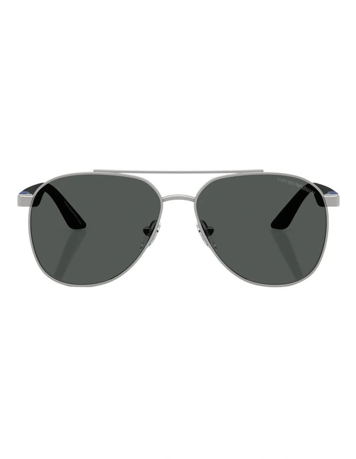 Metal Sunglasses in Silver image 2