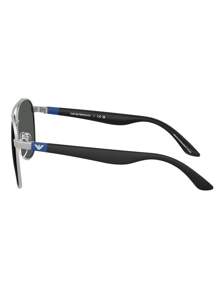 Metal Sunglasses in Silver image 3