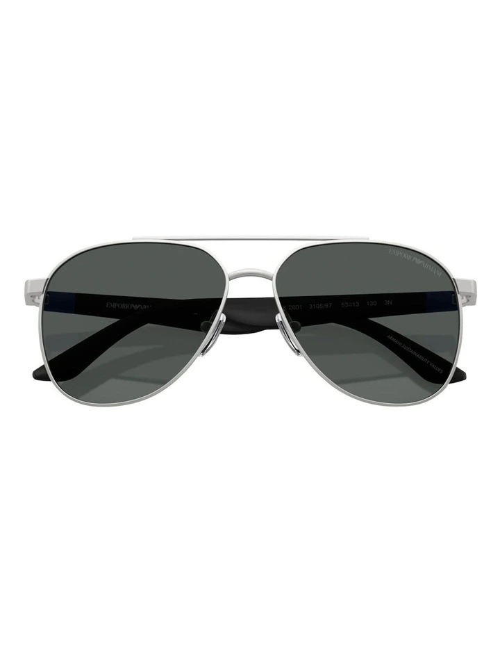 Metal Sunglasses in Silver image 4