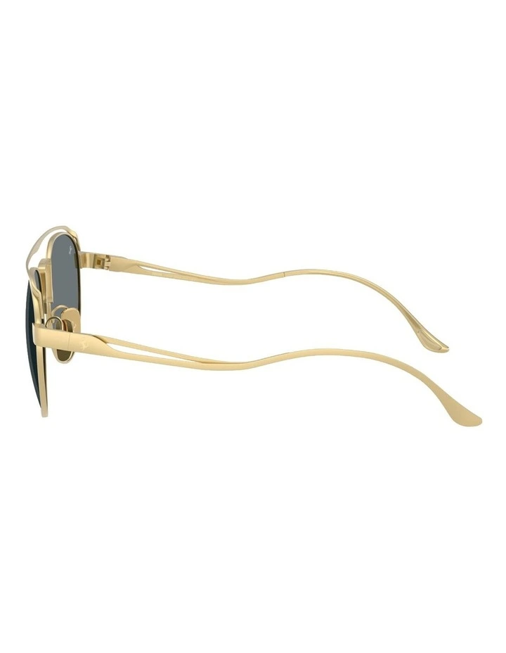 Titanium Sunglasses in Gold image 3