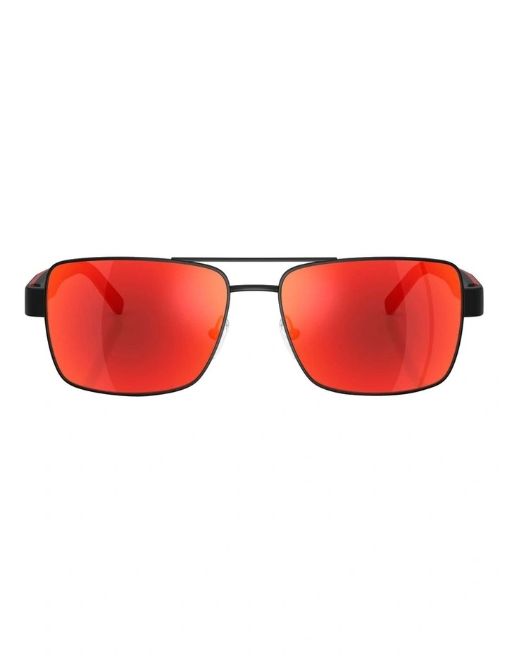 Metal Sunglasses in Black image 2