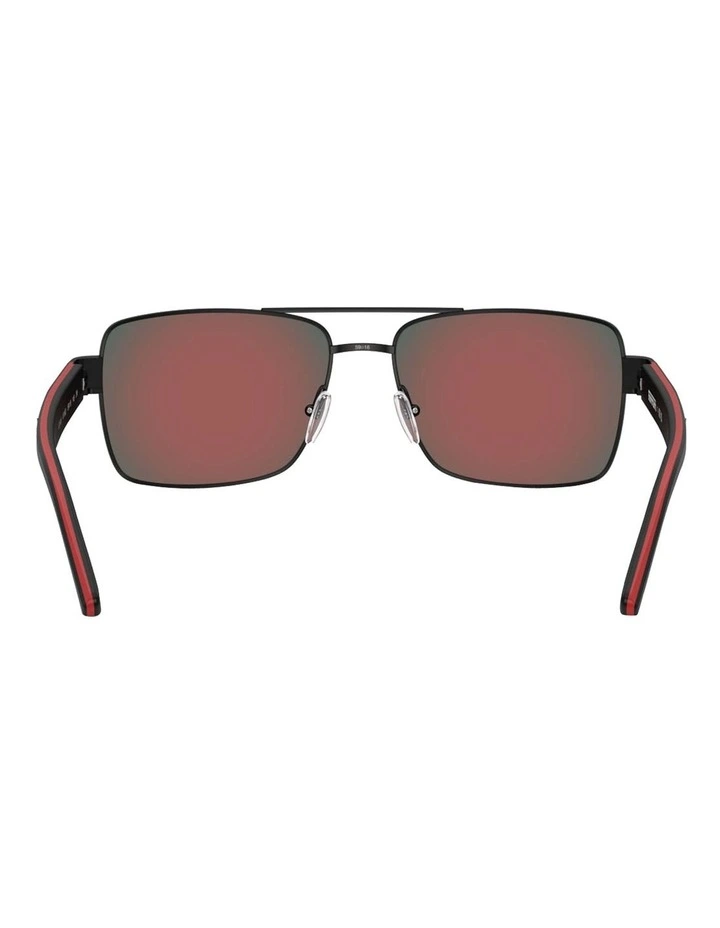 Metal Sunglasses in Black image 4
