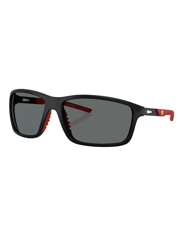 Injected Polarised Sunglasses in Black image 1
