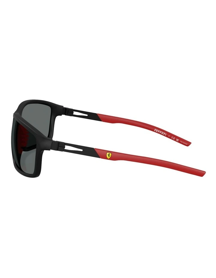 Injected Polarised Sunglasses in Black image 3