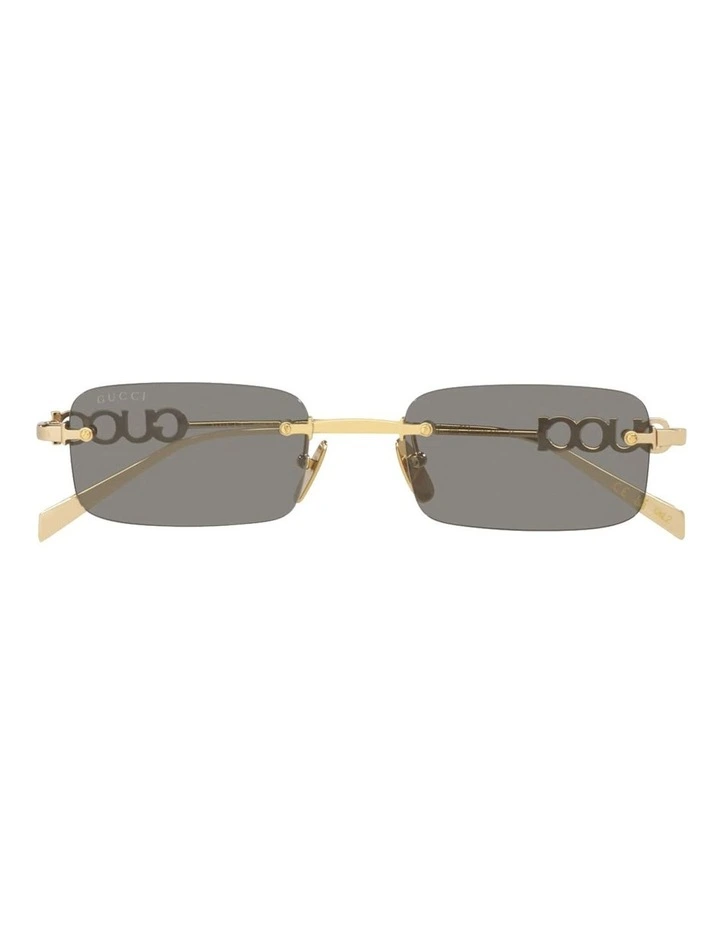 GG1808S Metal Sunglasses in Gold image 5