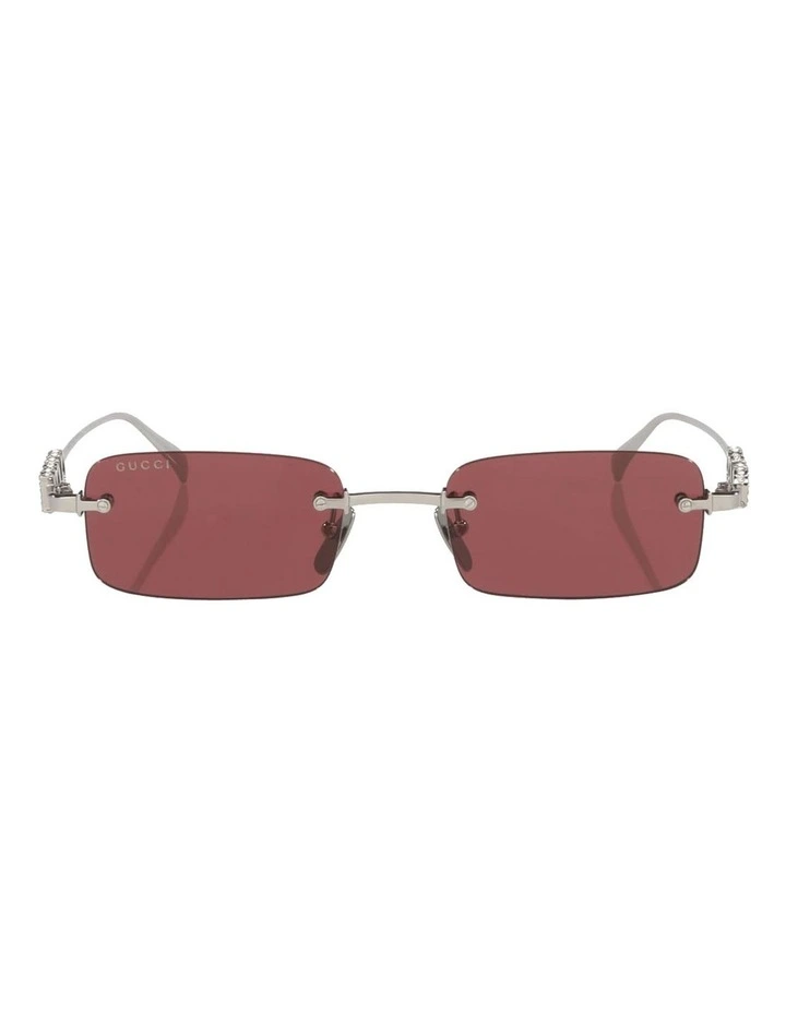 GG1808S Metal Sunglasses in Silver image 2