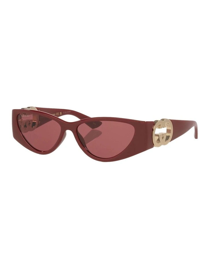 Injected Sunglasses GG1824S in Red image 1