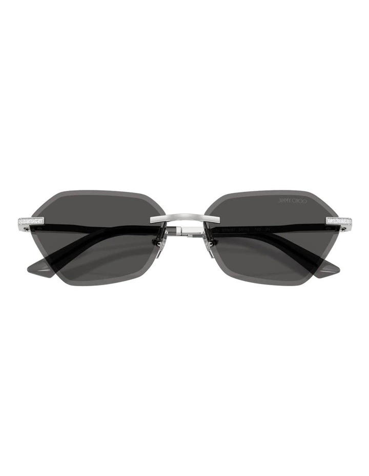 Metal Sunglasses in Silver image 4