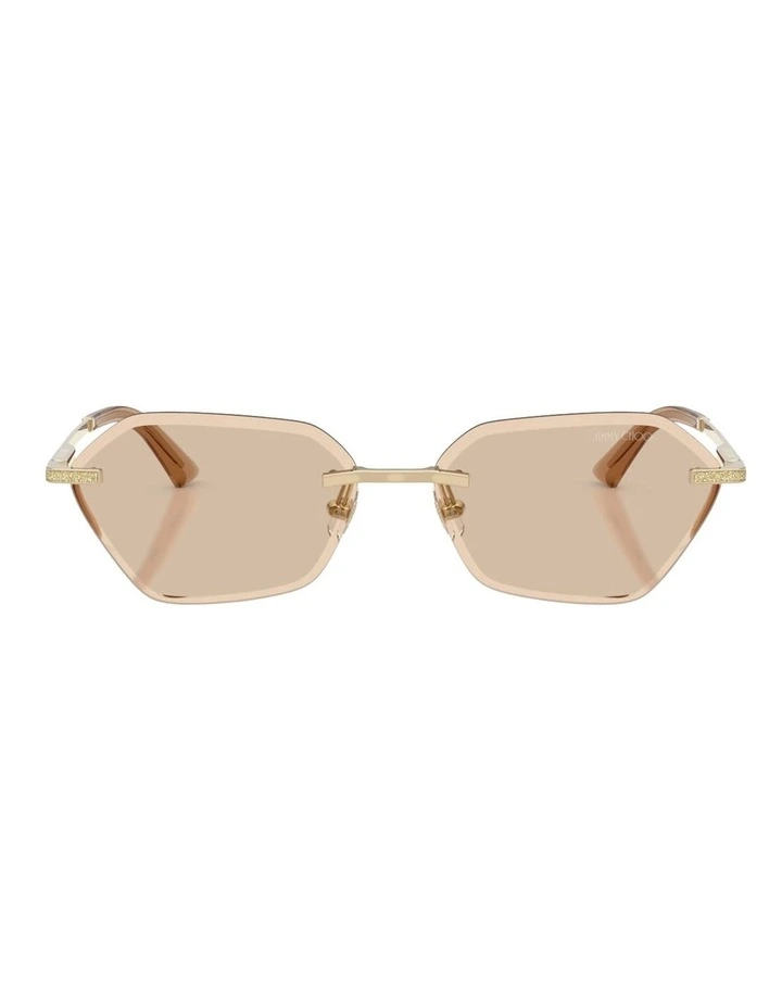 Metal Sunglasses in Gold image 2