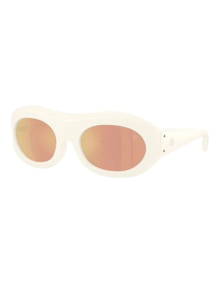 Moncler Ramillon Injected Sunglasses in White image 1