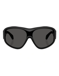 Thyra Injected Sunglasses in Black