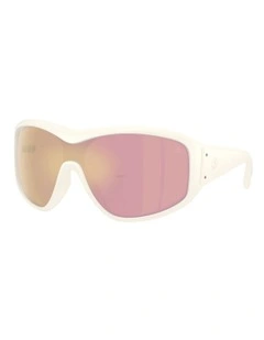 Thyra Injected Sunglasses in White
