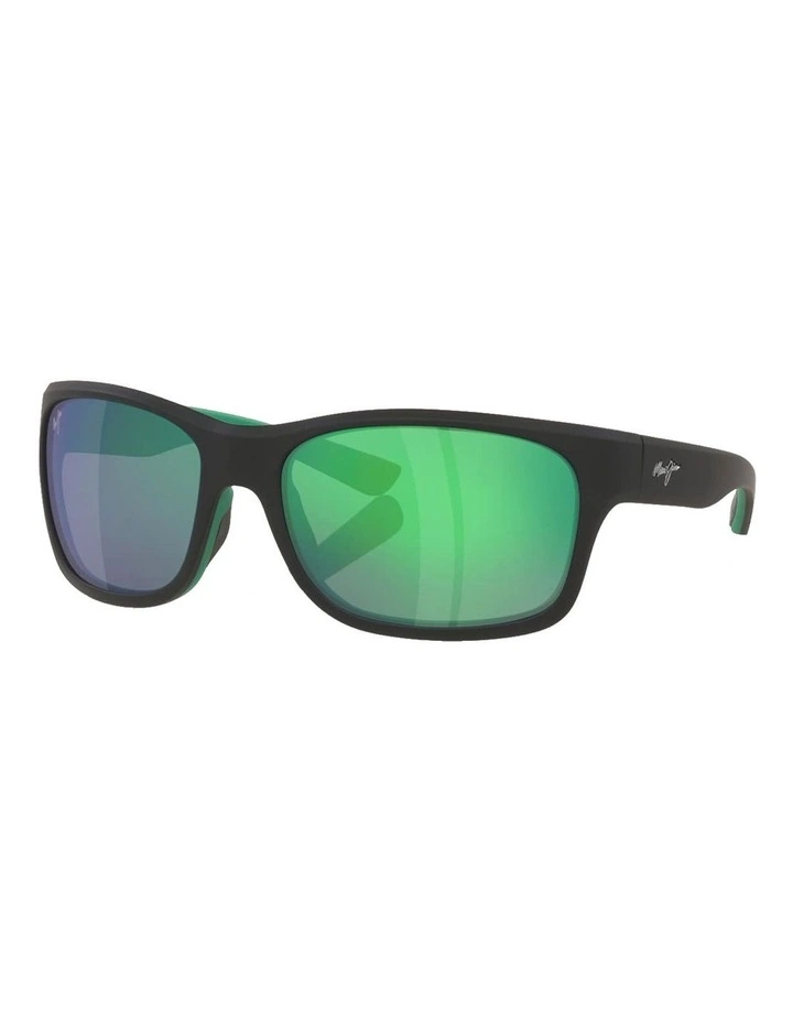 Ano Nui Nylon Polarised Sunglasses in Black image 1